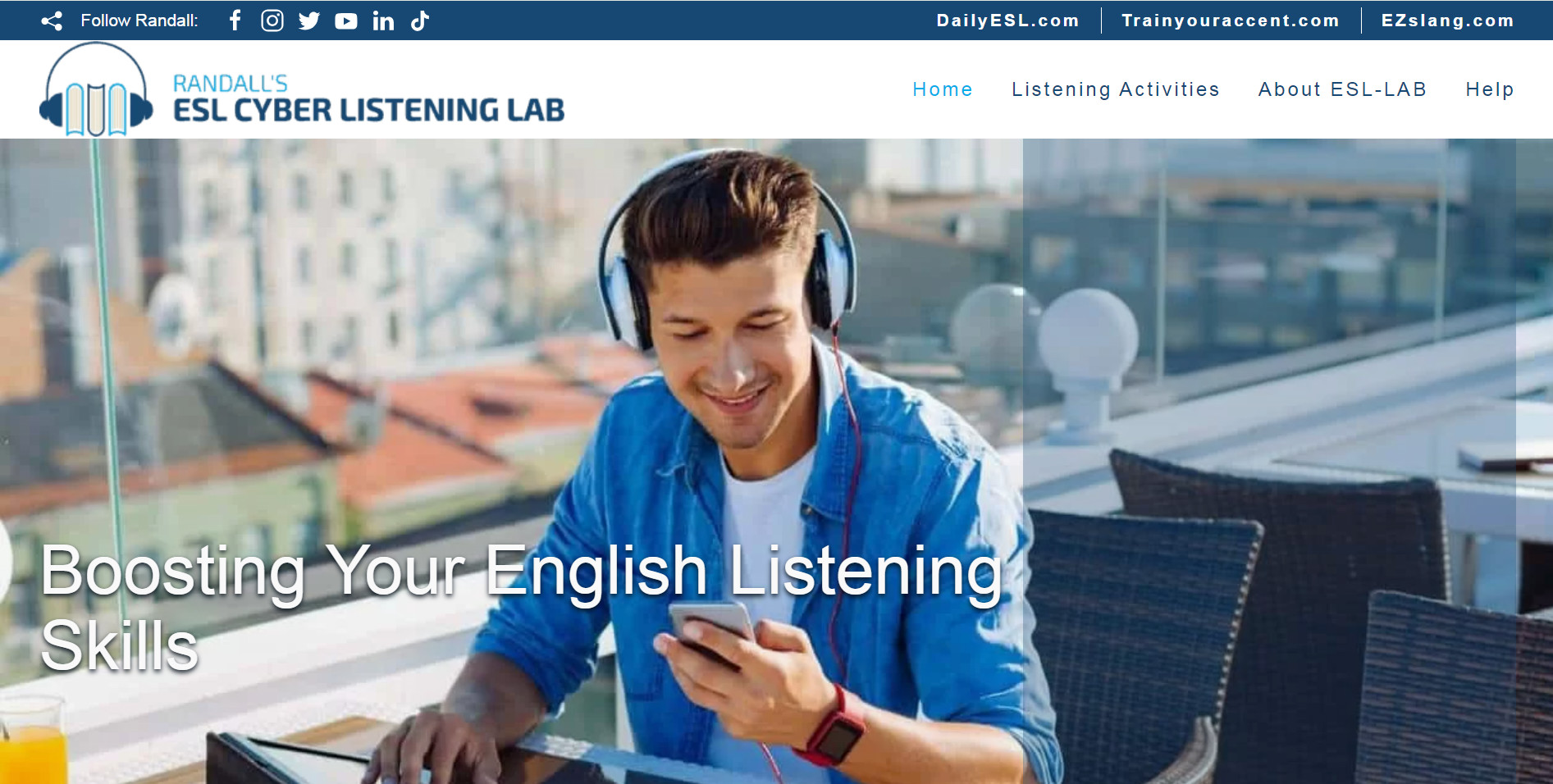 website ESL Cyber Listening Lab